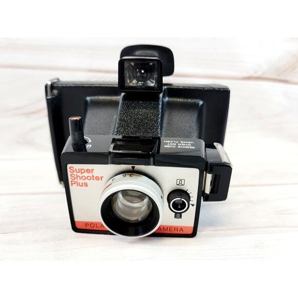 Vintage Polaroid Super Shooter Plus Land Camera With Case 1970s - Picture 3 of 16